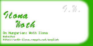 ilona woth business card